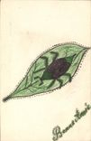 CPA Fantaisie (dessin a la main) Insecte 