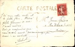 CPA Fantaisie (dessin a la main) Fleurs 