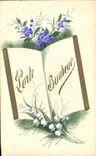 CPA Fantaisie (dessin a la main) Fleurs Muguet 