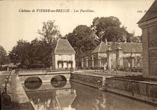 CPA Chateau de Pierre en Bresse Les pavillons 