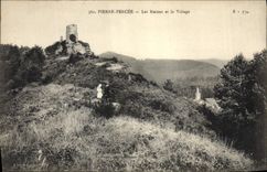 CPA Chateau Pierre Percee Les ruines et le village 