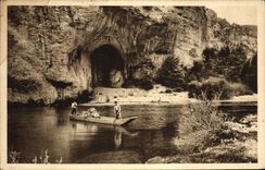 CPA Grotte Grottes Gorges du Tarn La grotte de la momie 