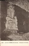 CPA Grotte Grottes d'Osselle Colonne de Juillet 