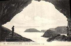 CPA Grotte Grottes Belle Isle en Mer Grotte de l'Apothicairerie 