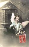 CPA Fantaisie Enfant Poupee Ange 