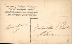 CPA Fantaisie Femme Cigogne Poupee