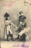 CPA Fantaisie Enfant Poupee Napoleon en campagne 