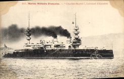 CPA Bateau de Guerre Le Charles Martel Cuirasse d'escadre 