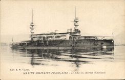 CPA Bateau de Guerre Le Charles Martel Cuirasse  