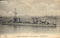 CPA Bateau de Guerre Contre torpilleur Carabinier 