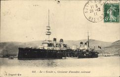 CPA Bateau de Guerre Le Conde Croiseur d'escadre Cuirasse 