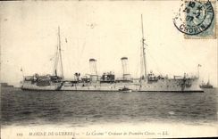 CPA Bateau de Guerre Le Cassini Croiseur de Premiere Classe 