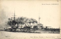 CPA Bateau de Guerre Condorcet 