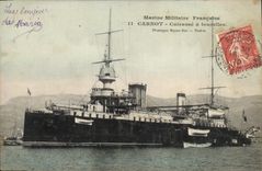 CPA Bateau de Guerre Carnot Cuirasse a tourelles 