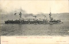CPA Bateau de Guerre Le Chanzy Croiseur de 1ere classe 