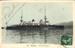 CPA Bateau de Guerre Toulon Le Charlemagne 