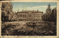 CPA Chalons sur Marne Hotel de la Prefecture Les jardins 