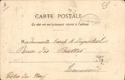 CPA Folklore Fillette de St Herbot 