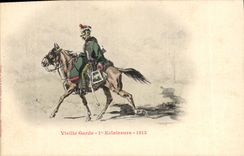 CPA Militaria Vieille garde 1er Eclaireurs 1813 