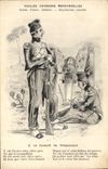 CPA Militaria Vieilles chansons morvandelles Le conscrit de Villapourcon 