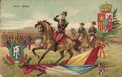 CPA Militaria Mai 1905 Lion 