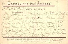 CPA Militaria Orphelinat des Armees Enfants Avion Aviation Lune 