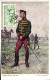 CPA Militaria Armee Belge Guide 