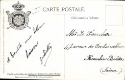 CPA Militaria Armee Belge Guide 