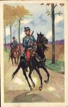 CPA Militaria Chasseur a cheval 