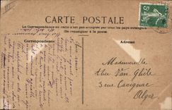 CPA Fantaisie (dessin a la main) Fleurs Abeille