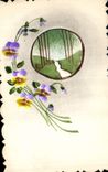 CPA Fantaisie (dessin a la main) Fleurs 