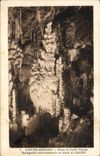 CPA Grotte Grottes L'Aven Armand Dans la foret vierge Stalagmite monumentale au bord du gouffre 