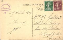 CPA Grotte Grottes Aven Armand Causse Mejean Lozere Au pied de la grande stalagmite 