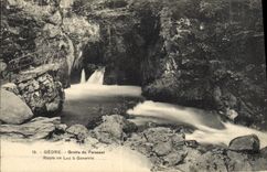 CPA Grotte de Palasset Route de Luz a Gavarnie Gedre Grottes  