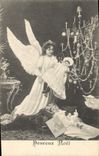 CPA Fantaisie Enfant Poupee Ange Noel 