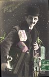 CPA Fantaisie Homme  Poupee  