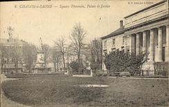 CPA Palais de justice Chalon sur Saone Square Thevenin  