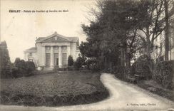 CPA Palais de justice et jardin du Mail Cholet 