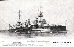 CPA Bateau de Guerre Charlemagne Cuirasse a tourelles 