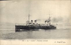 CPA Bateau de Guerre Le Conde Croiseur Cuirasse  