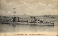 CPA Bateau de Guerre Contre torpilleur Carabinier 