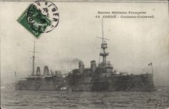 CPA Bateau de Guerre Conde Croiseur Cuirasse 