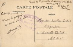 CPA Bateau de Guerre Courbet Cuirasse d'escadre 