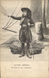 CPA Folklore Pauvres Bretons Enfant 