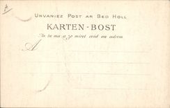 CPA Folklore Jeune homme de Quimper