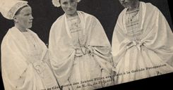 CPA Folklore Toilette de Ceremonie des jeunes filles assistant a la Grande Procession de ND du Folgo