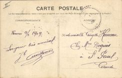 CPA Folklore Les jeunes bretons vous saluent