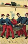 CPA Militaria En couverte 