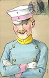 CPA Militaria Officier