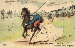 CPA Militaria Nos soldats Candidat eleve Brigadier